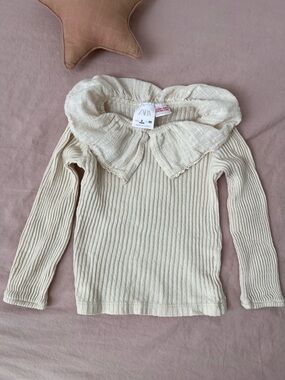 Zara Ruffle Neck Top